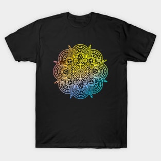 Neon Mandala Bloom T-Shirt